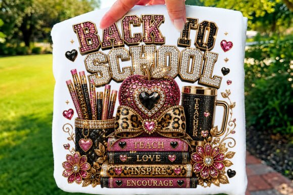 Download Back to School Luxury Glitter Shirt PNG - Luxury glitter Collection