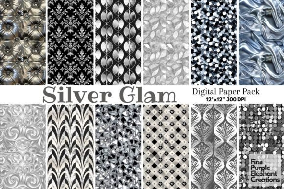 Download Silver Glam Luxury Glitter Art Deco Foil - Luxury glitter Collection